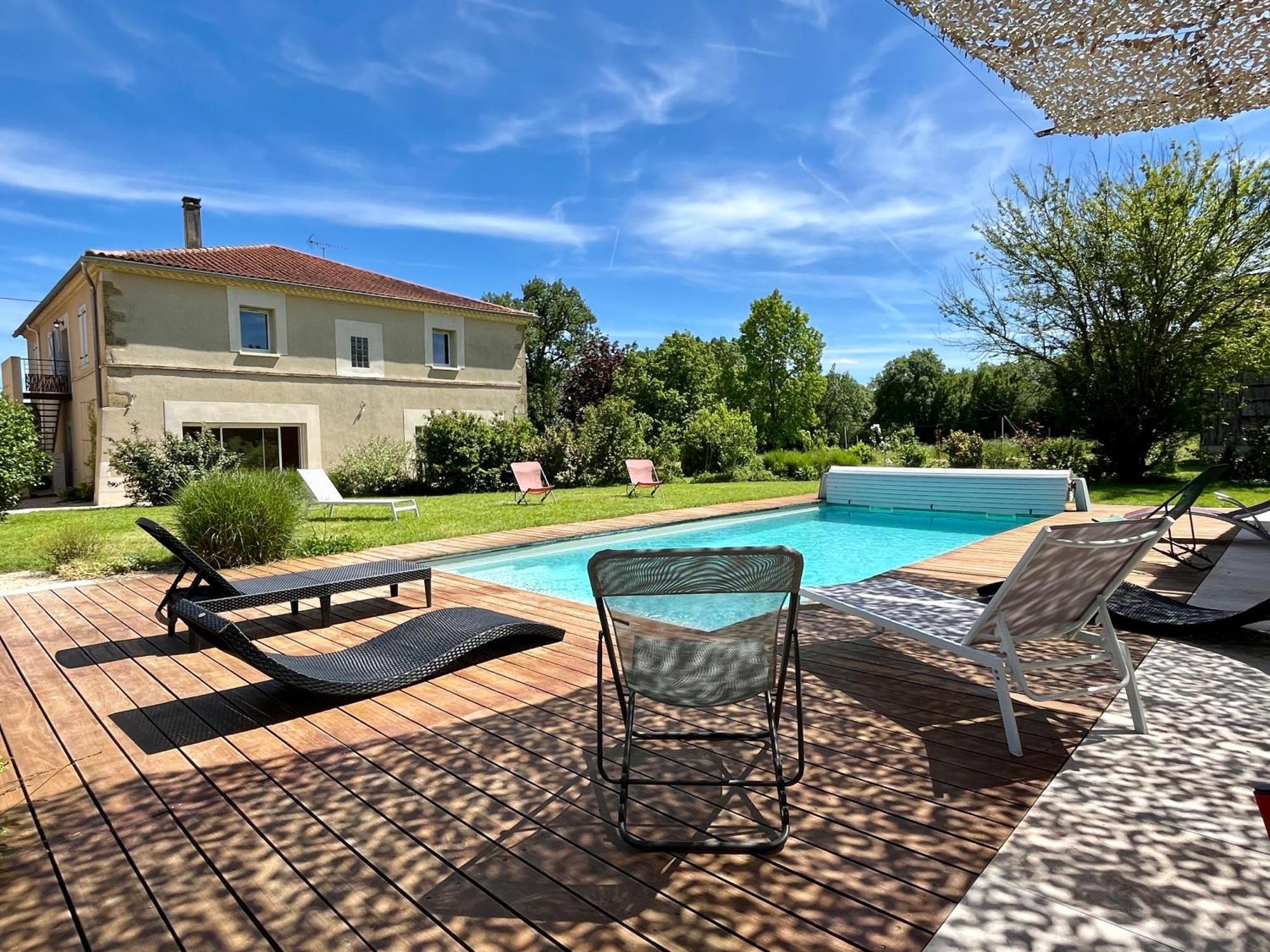 Gite Campagne Famille 15 Pers Piscine Chauffee Jeux Enfants Petanque Saint-Sauvy Exteriér fotografie