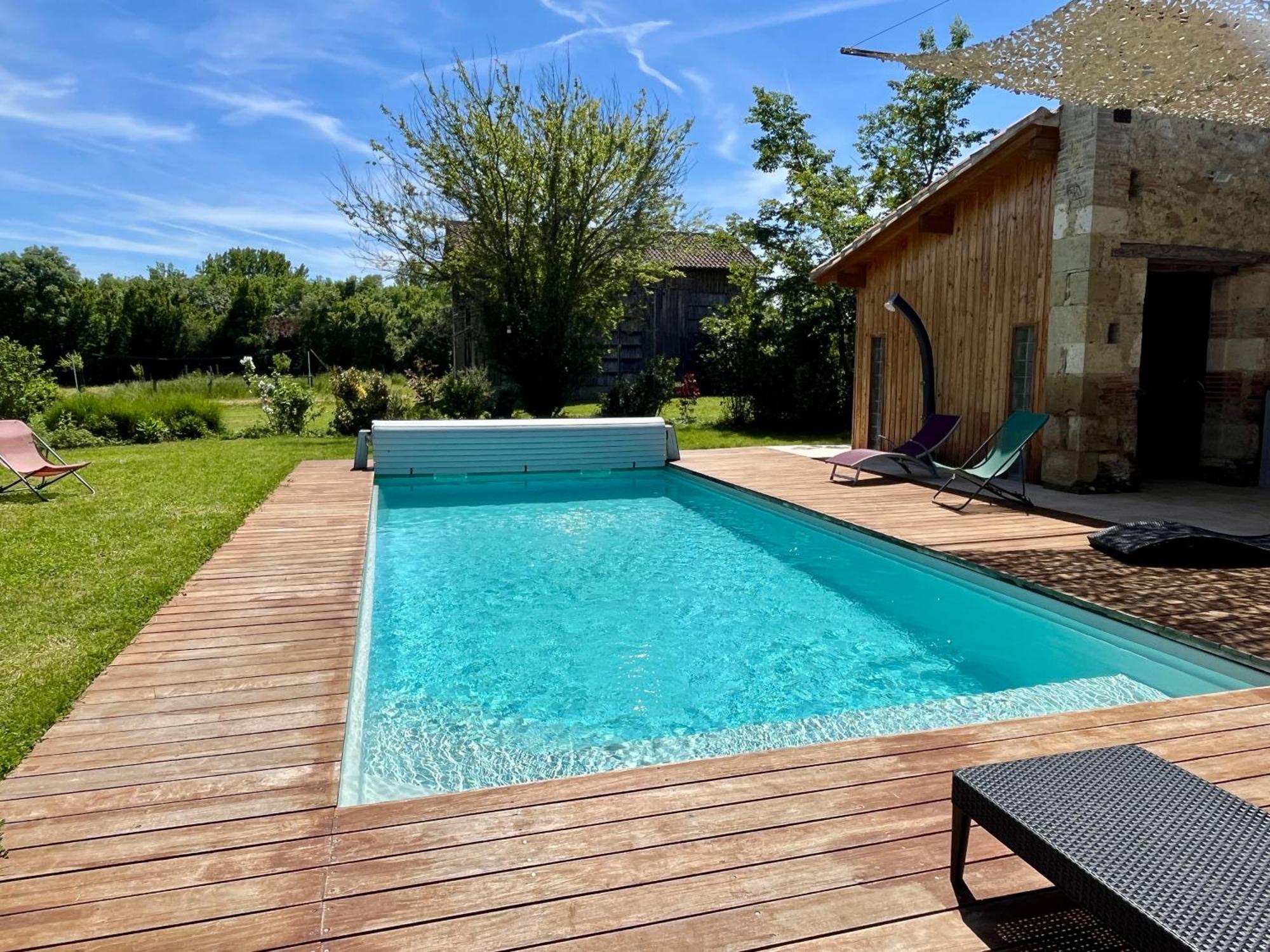 Gite Campagne Famille 15 Pers Piscine Chauffee Jeux Enfants Petanque Saint-Sauvy Exteriér fotografie