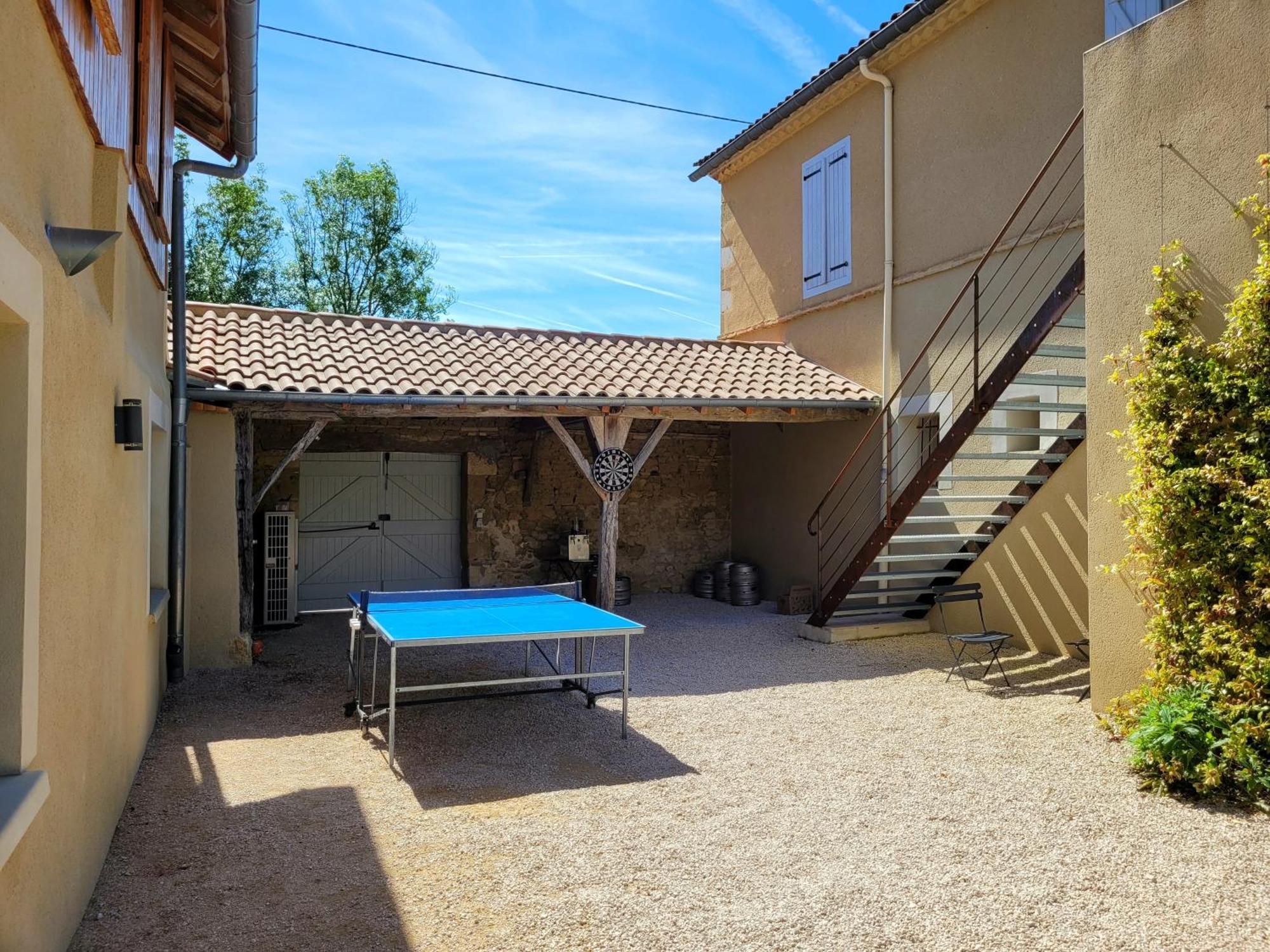 Gite Campagne Famille 15 Pers Piscine Chauffee Jeux Enfants Petanque Saint-Sauvy Exteriér fotografie